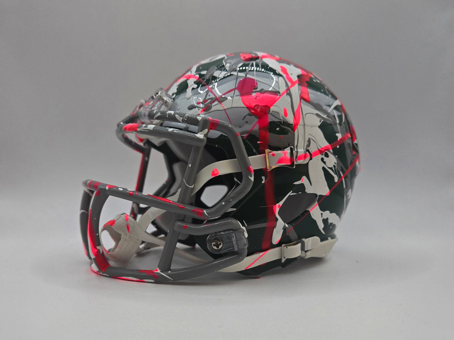 Philadelphia Eagles Custom Paint Splatter Mini Helmet