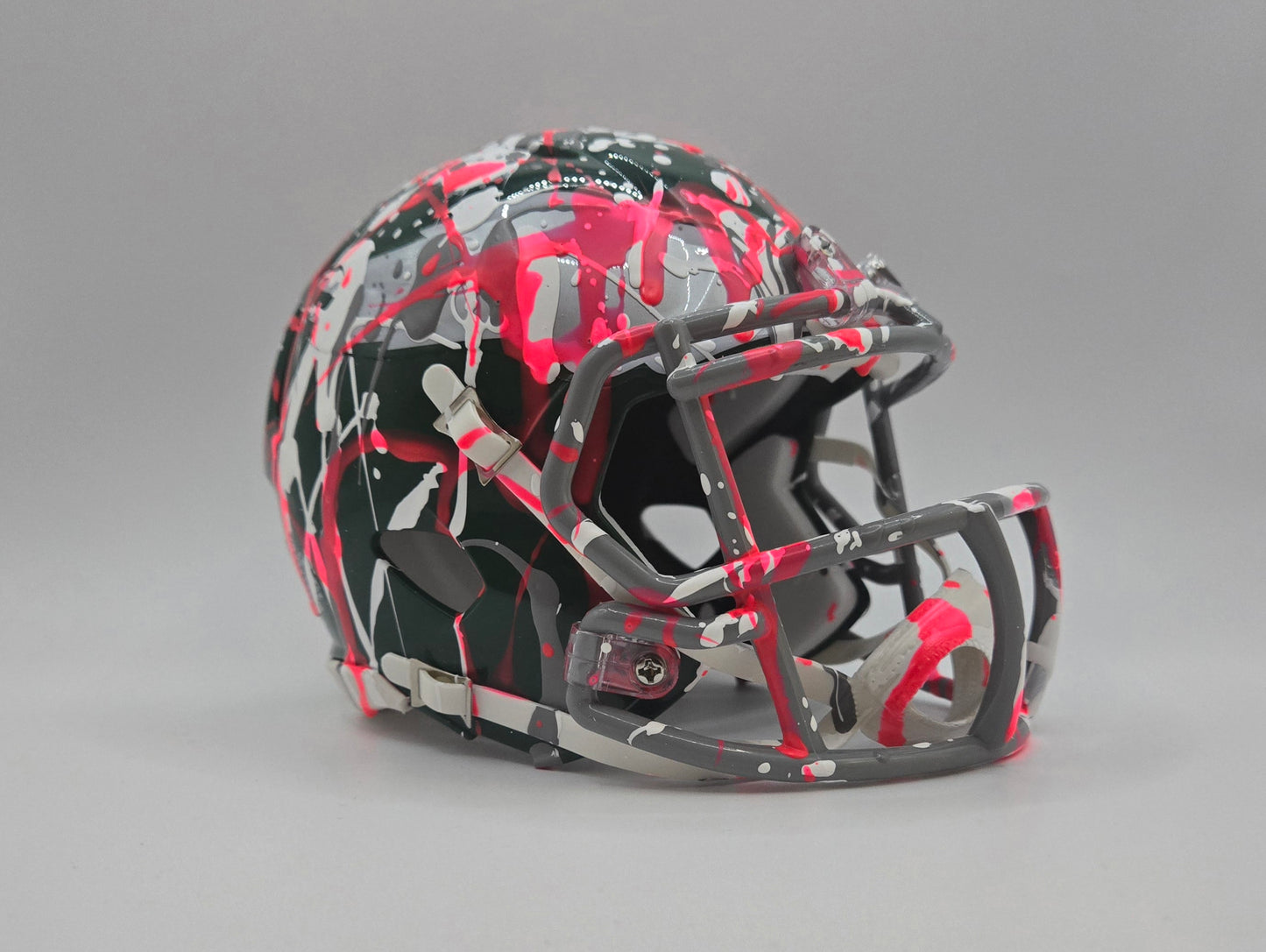 Philadelphia Eagles Custom Paint Splatter Mini Helmet