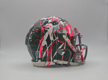 Philadelphia Eagles Custom Paint Splatter Mini Helmet