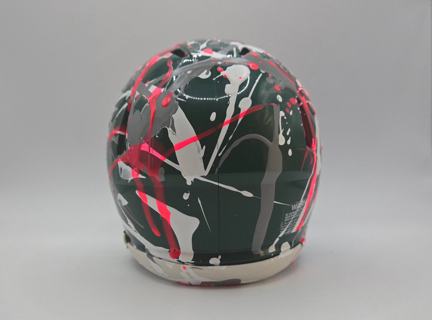 Philadelphia Eagles Custom Paint Splatter Mini Helmet