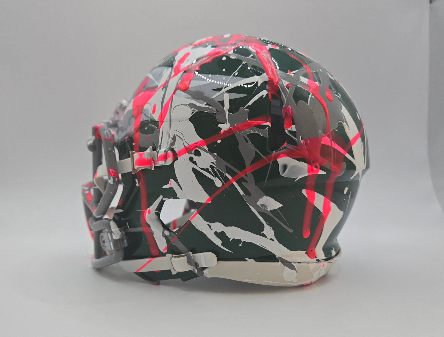 Philadelphia Eagles Custom Paint Splatter Mini Helmet