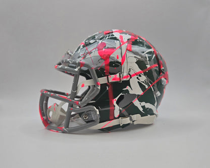 Philadelphia Eagles Custom Paint Splatter Mini Helmet