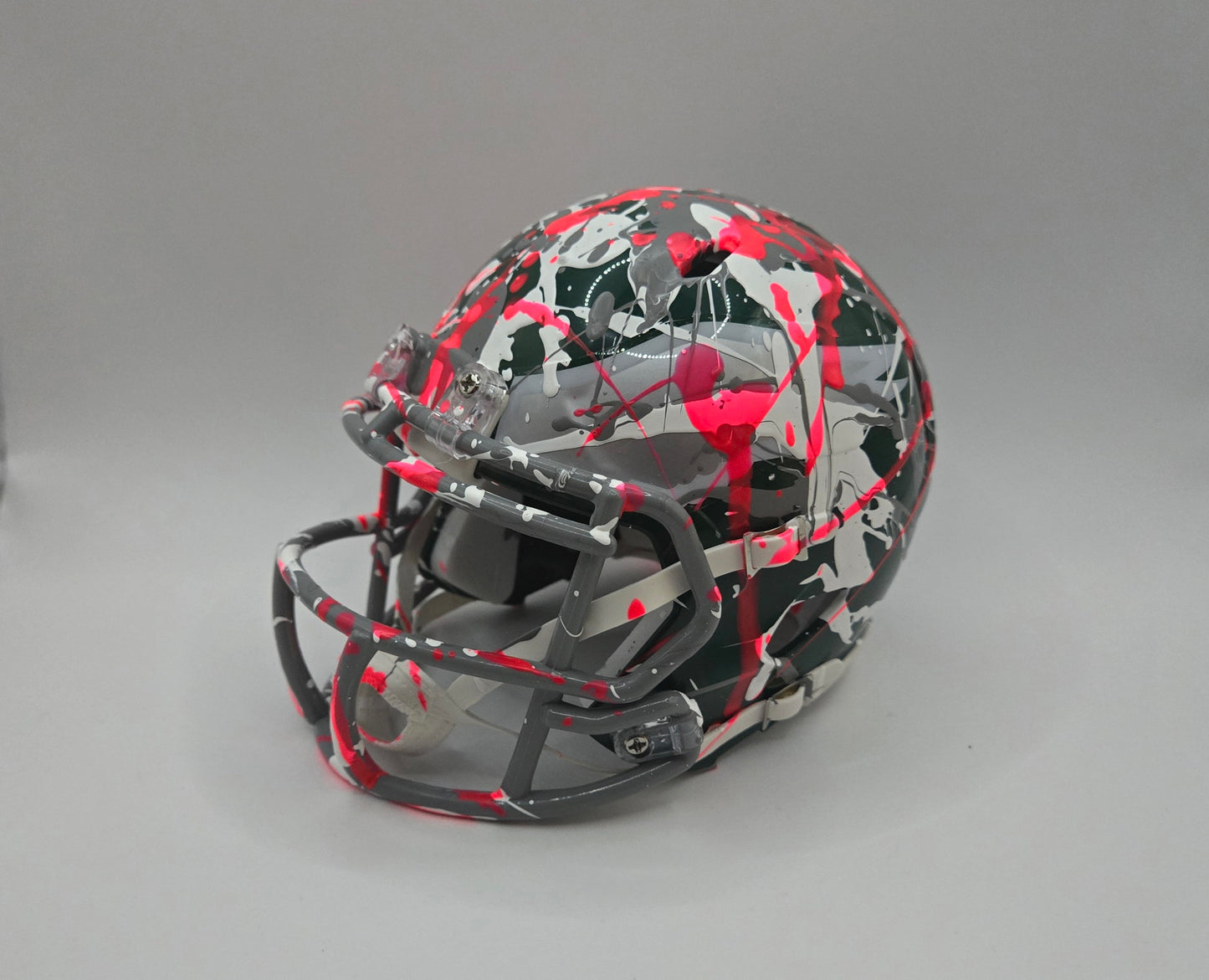 Philadelphia Eagles Custom Paint Splatter Mini Helmet