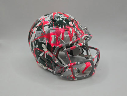 Philadelphia Eagles Custom Paint Splatter Mini Helmet