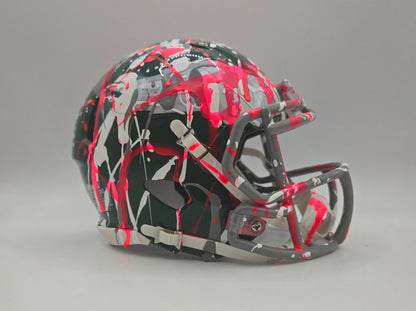 Philadelphia Eagles Custom Paint Splatter Mini Helmet