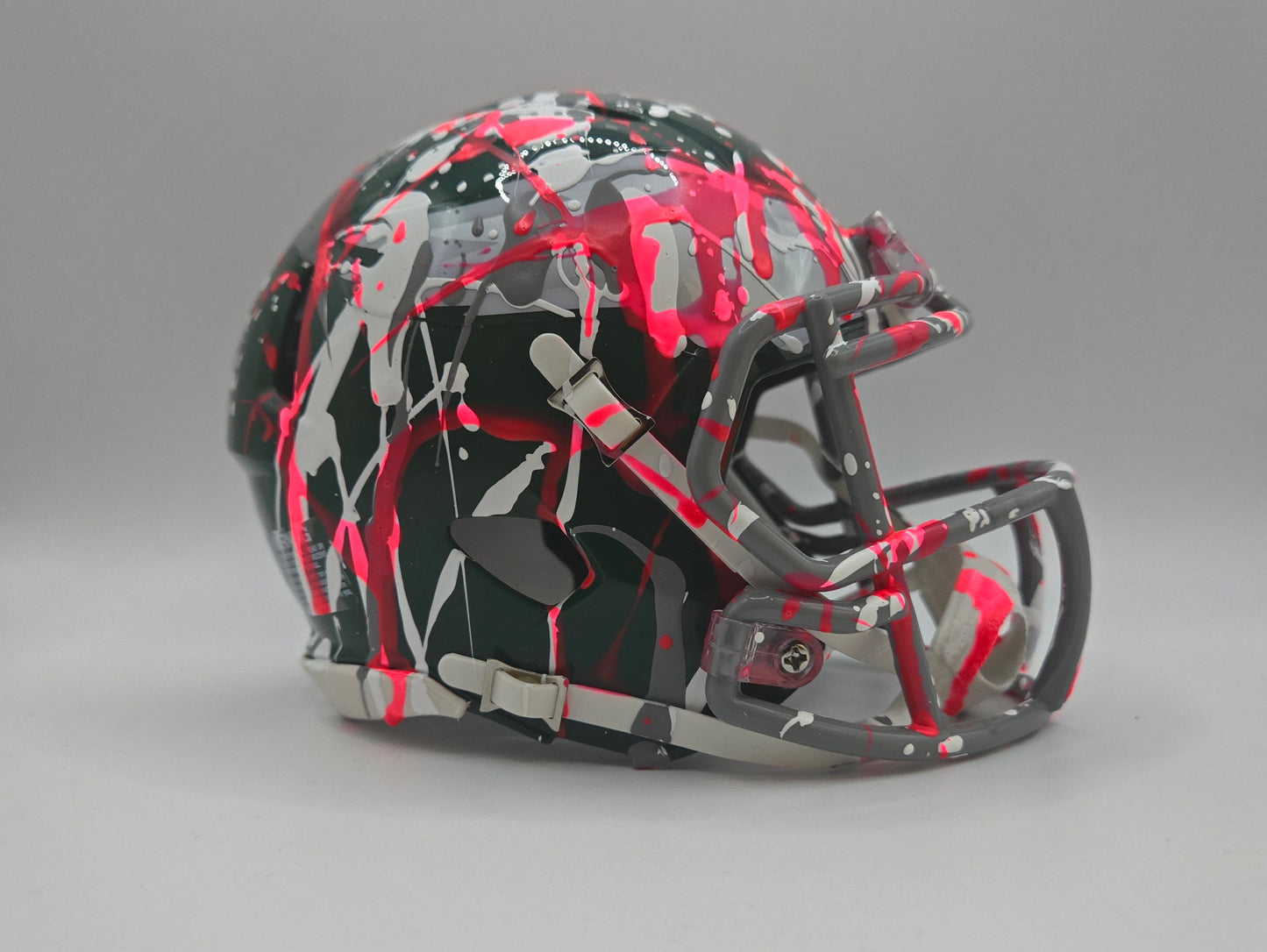 Philadelphia Eagles Custom Paint Splatter Mini Helmet