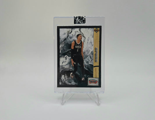 Victor Wembanyama 1/1 Paint Pour Custom Art Card by Artist Keith Kelley